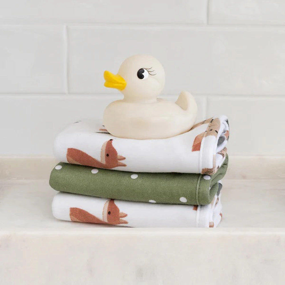 Living Textiles 3pk Wash Cloths Forest Retreat