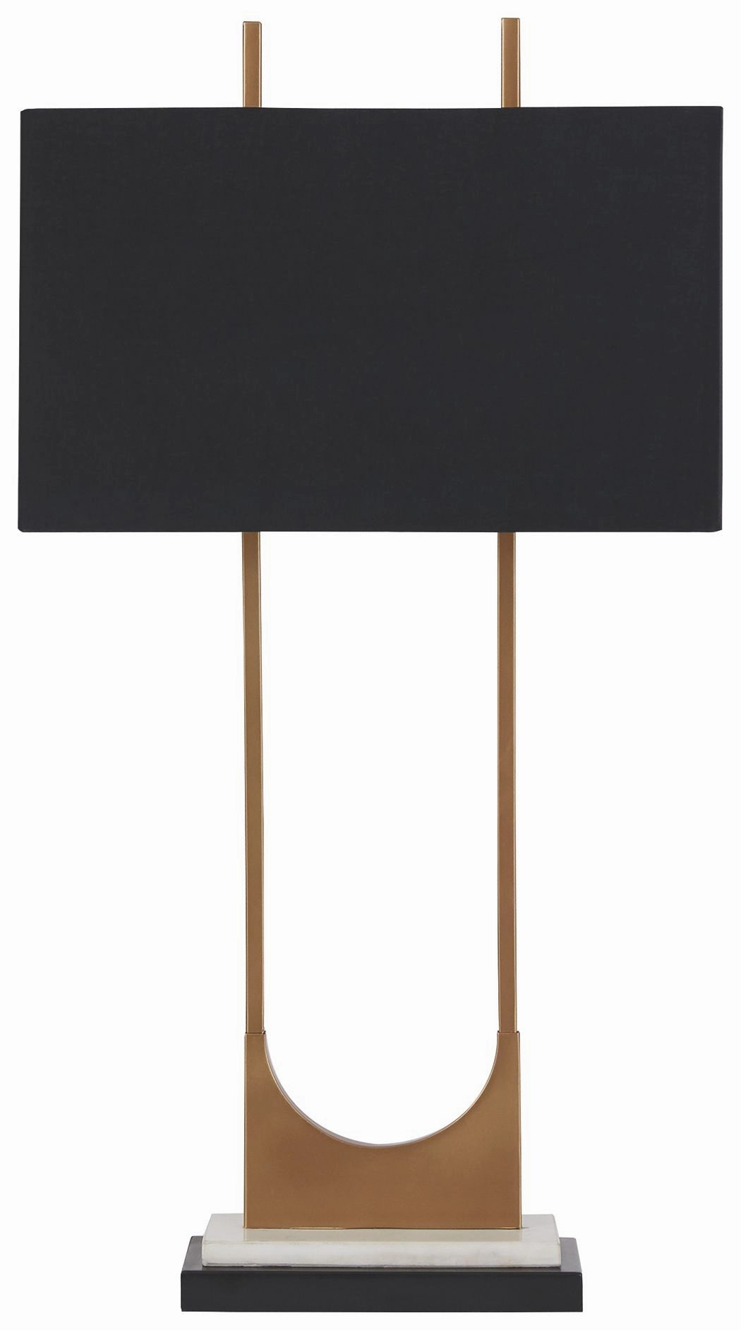 Malana Brass Finish Metal Table Lamp