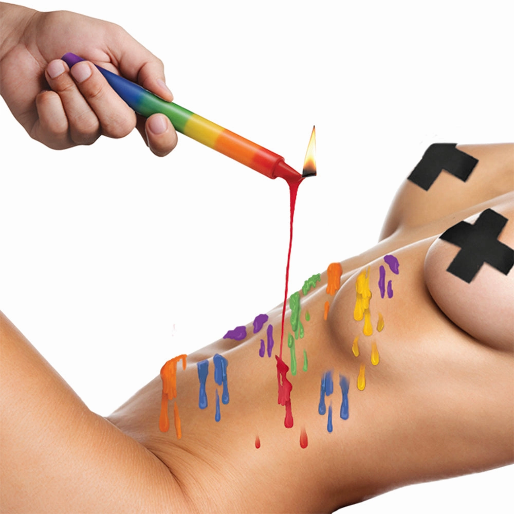 Master Series Pride Rainbow Drip Candles