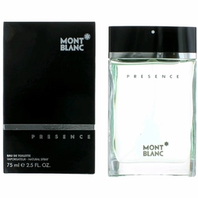 Montblanc Men's EDT Spray - Presence Sage, Apple, Heliotrope Heart Notes, 2.5 oz