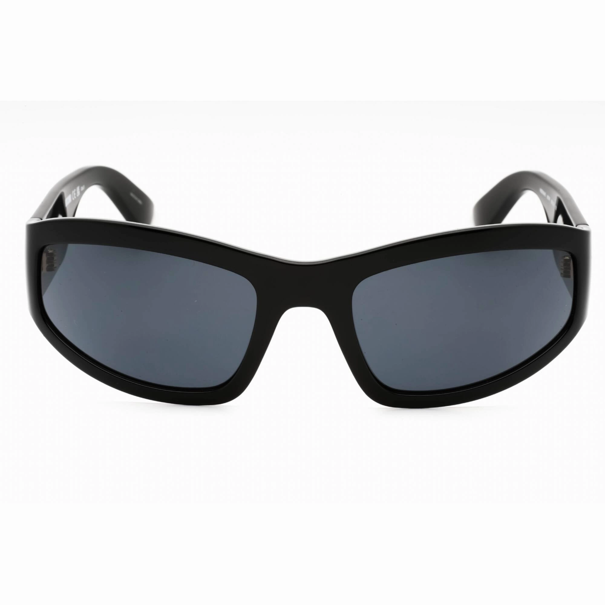 Moschino Men's Sunglasses - Black Plastic Full Rim Rectangular | MOS164/S 0807 IR