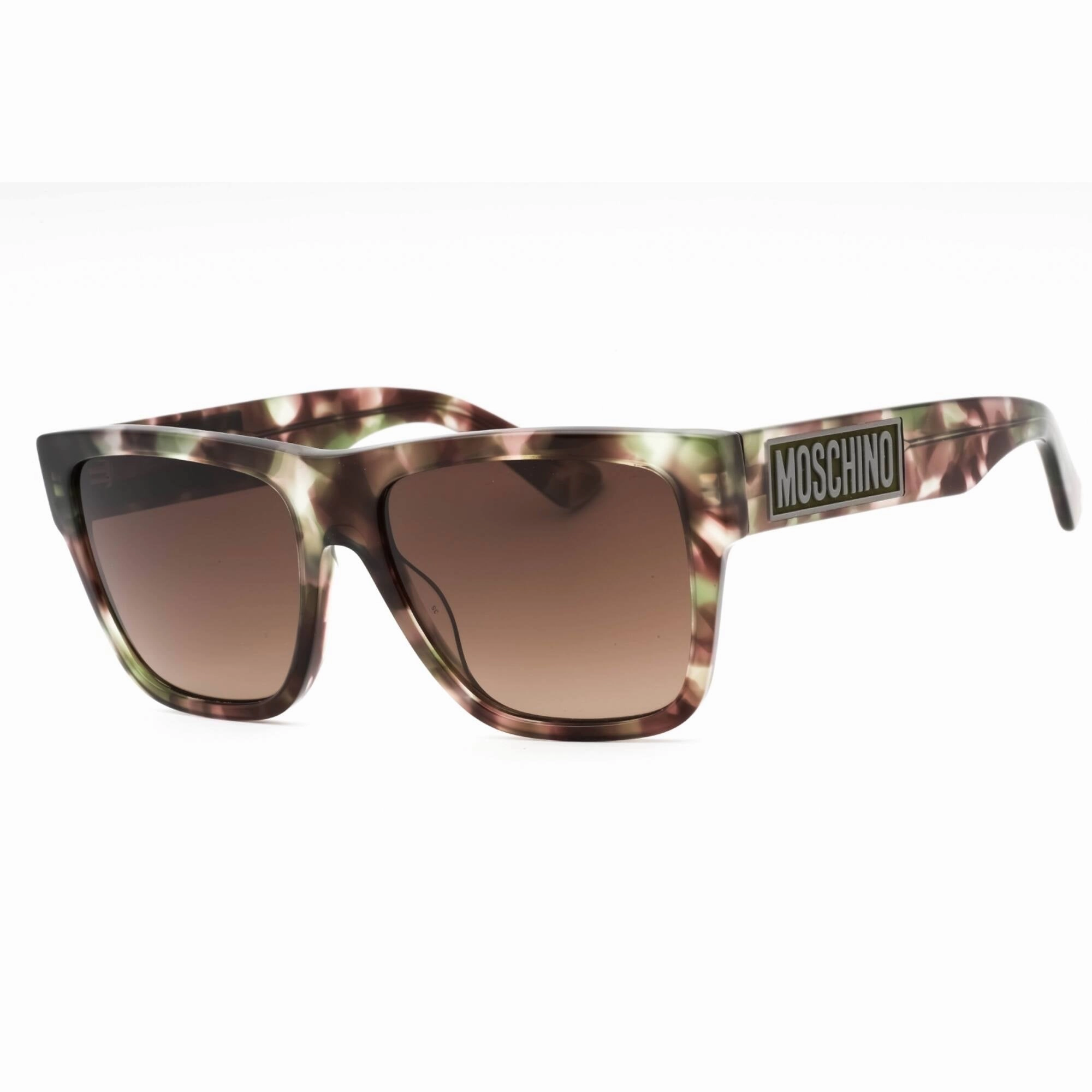 Moschino Men's Sunglasses - Brown Green Havana Plastic Square Frame | MOS167/S 0D1U HA