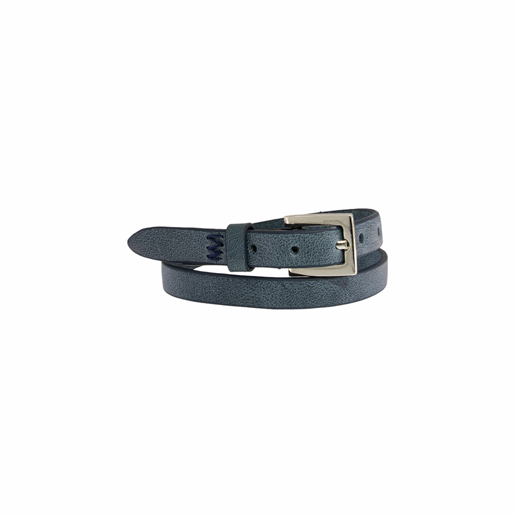 NYC Double Wrap Bracelet Men Blue