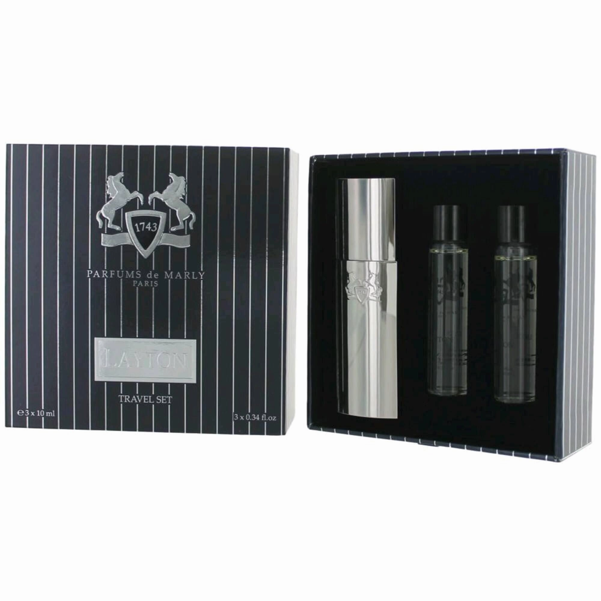 Parfums de Marly Men's 3 Piece Travel Set - Layton Oriental Floral Fragrance