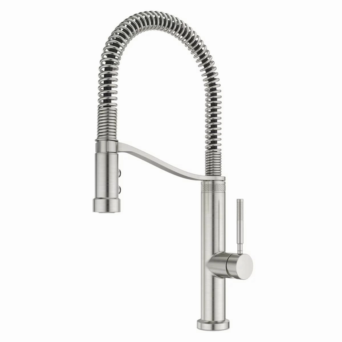 Pfister Gt529bru Bruton 1.8 GPM Single Hole Pre-Rinse Kitchen Faucet, Stainless Steel