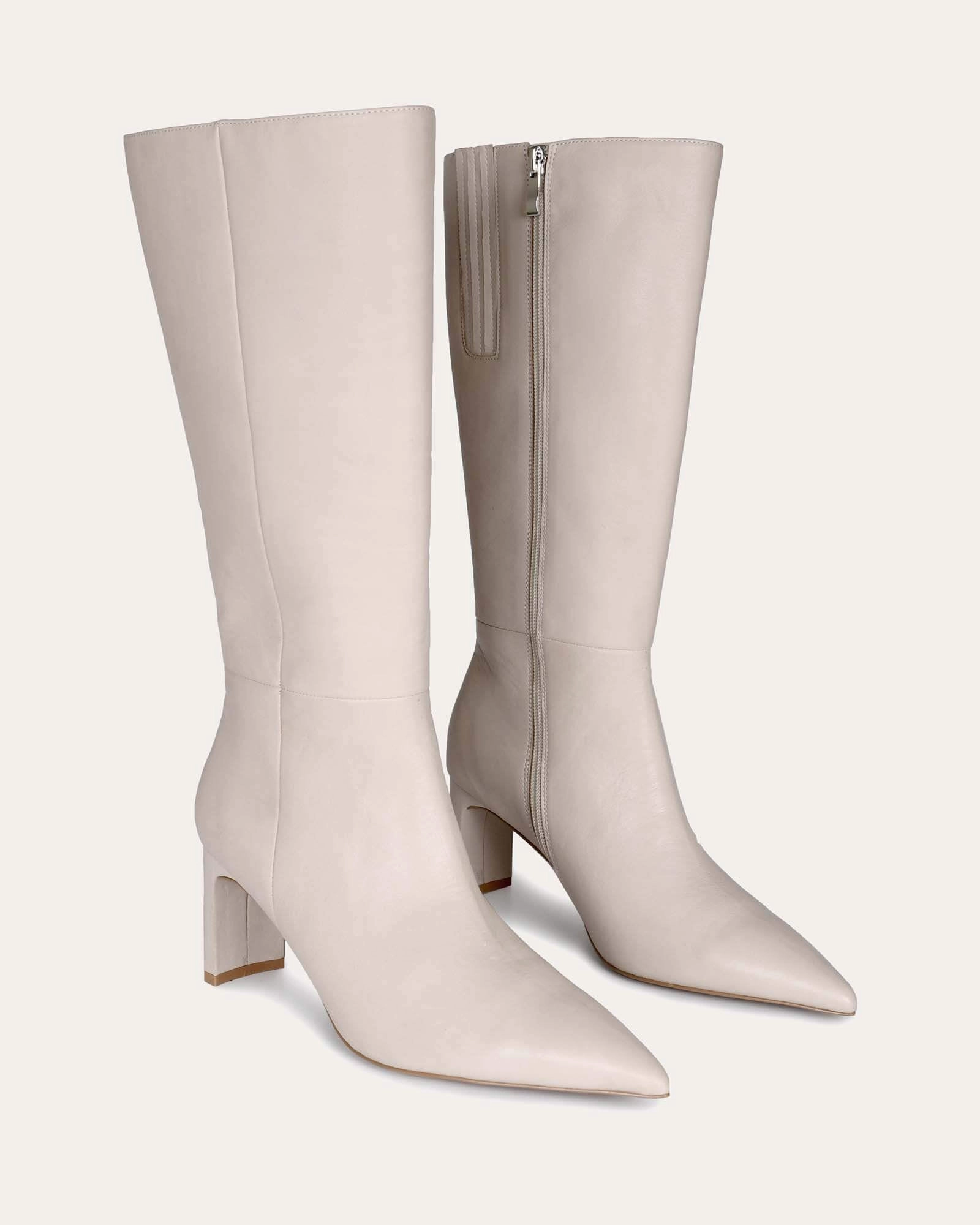 PIXIE CALF BOOTS BONE LEATHER