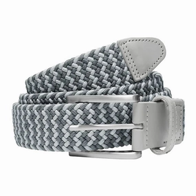 PUMA Braided Weave Golf Belt Ash Gray/Slate Sky - 25 Men