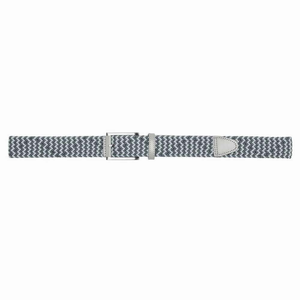 PUMA Braided Weave Golf Belt Ash Gray/Slate Sky - 25 Men