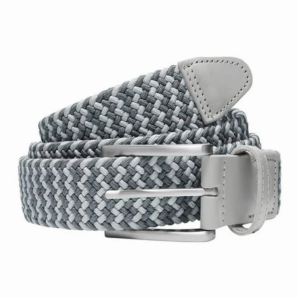 PUMA Braided Weave Golf Belt Ash Gray/Slate Sky - 25 Men