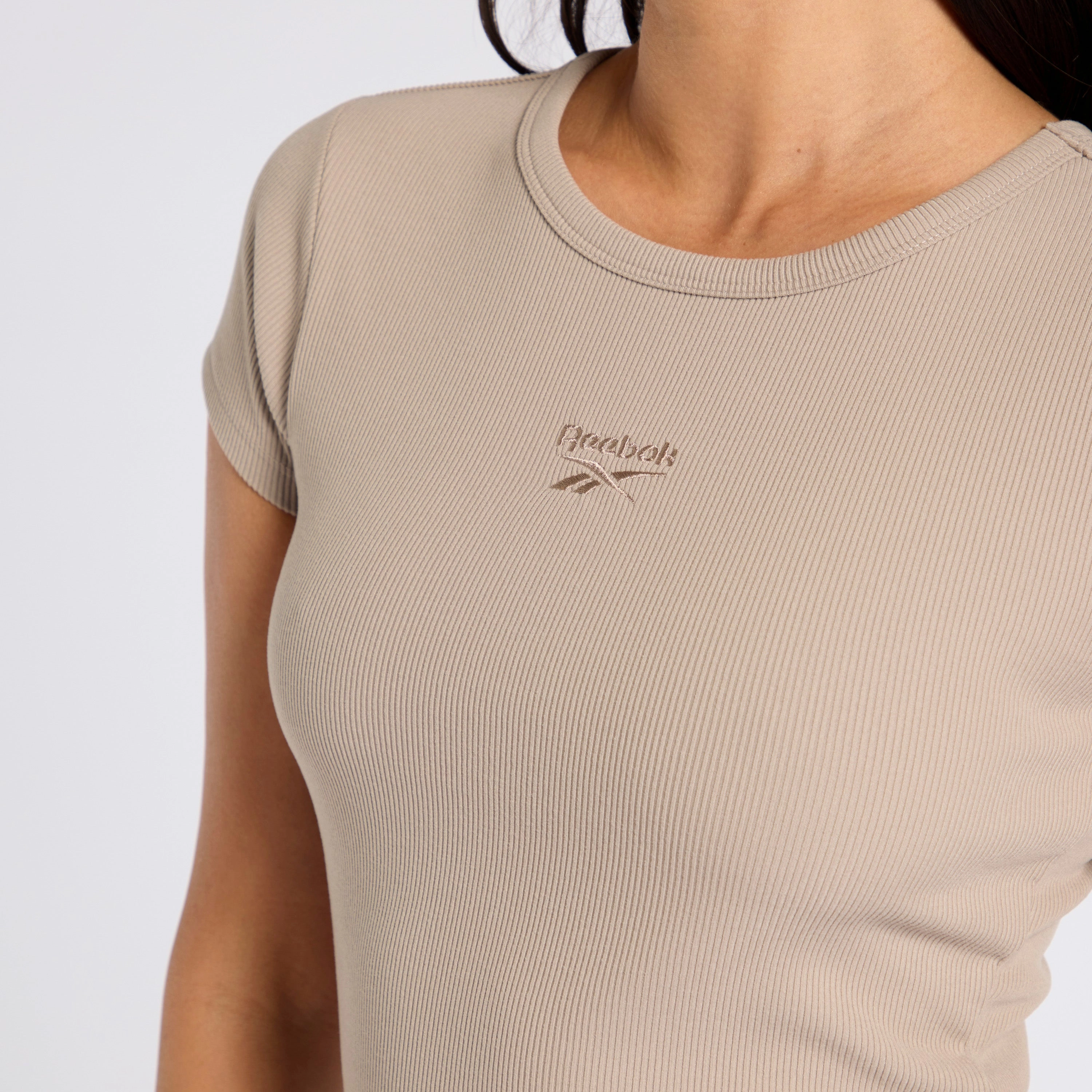 Ribbed Tee Ash