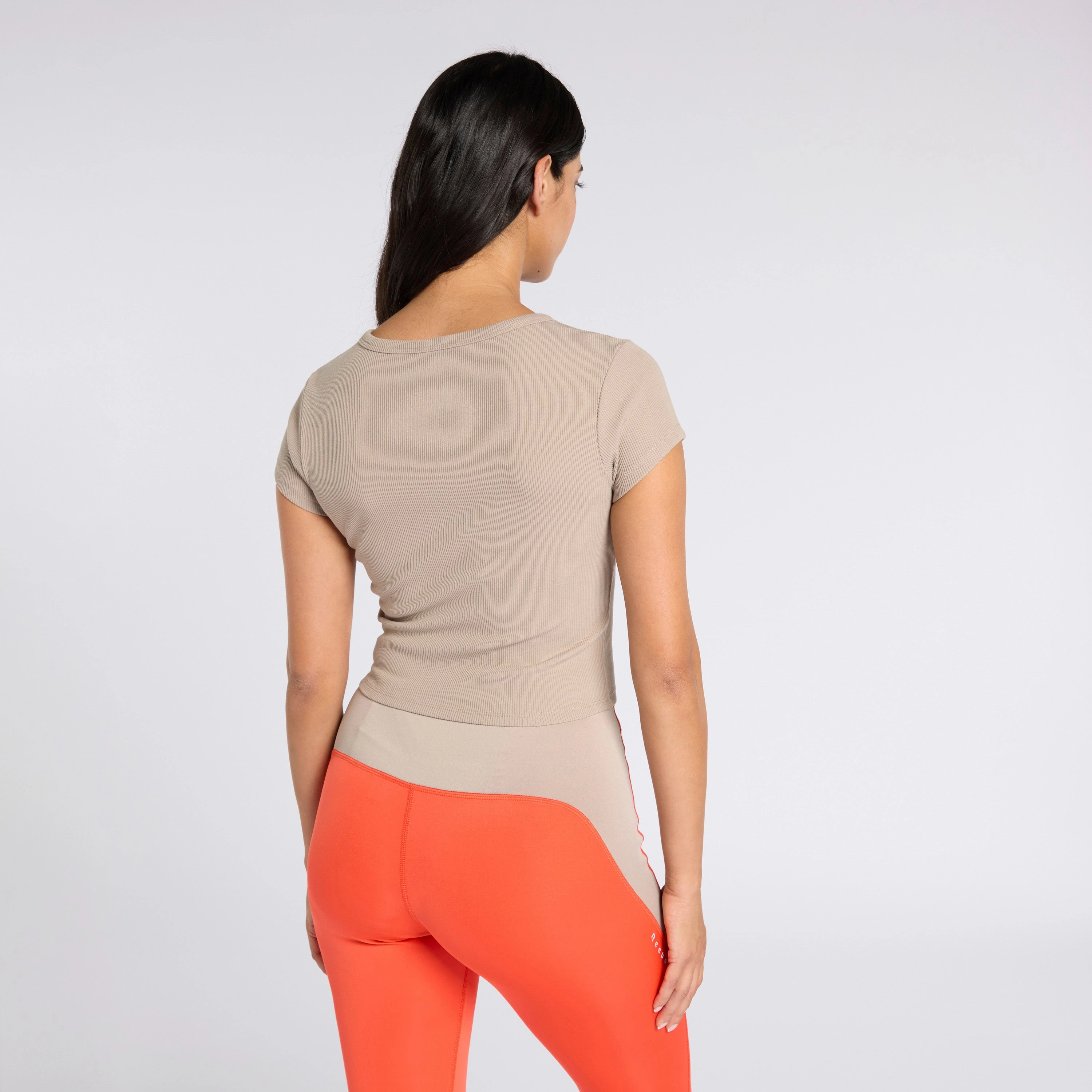 Ribbed Tee Ash