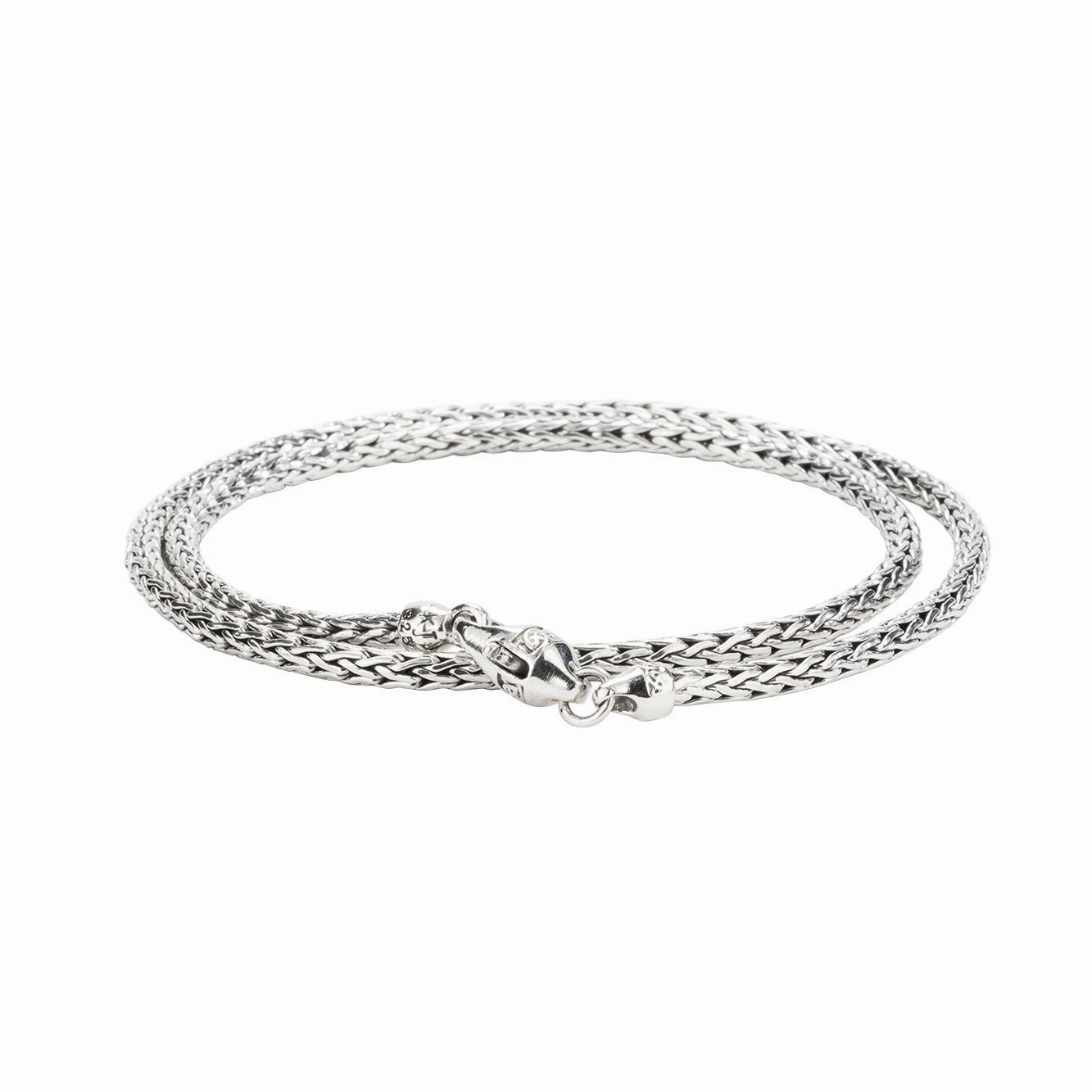 Silver Dragon Weave Round Chain
