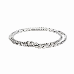 Silver Dragon Weave Round Chain