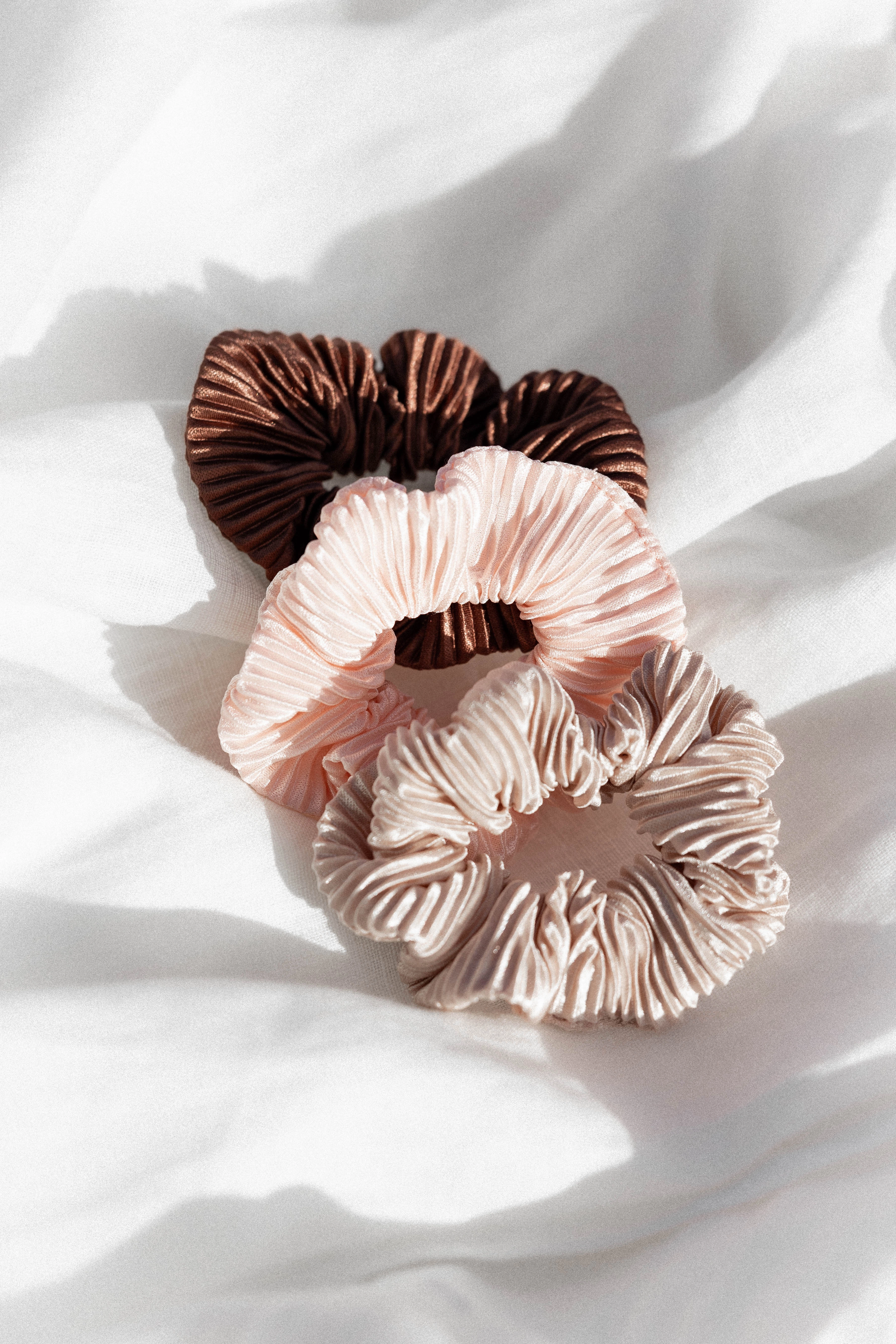 Sinee Plisse Scrunchie 3 Pack - Multi