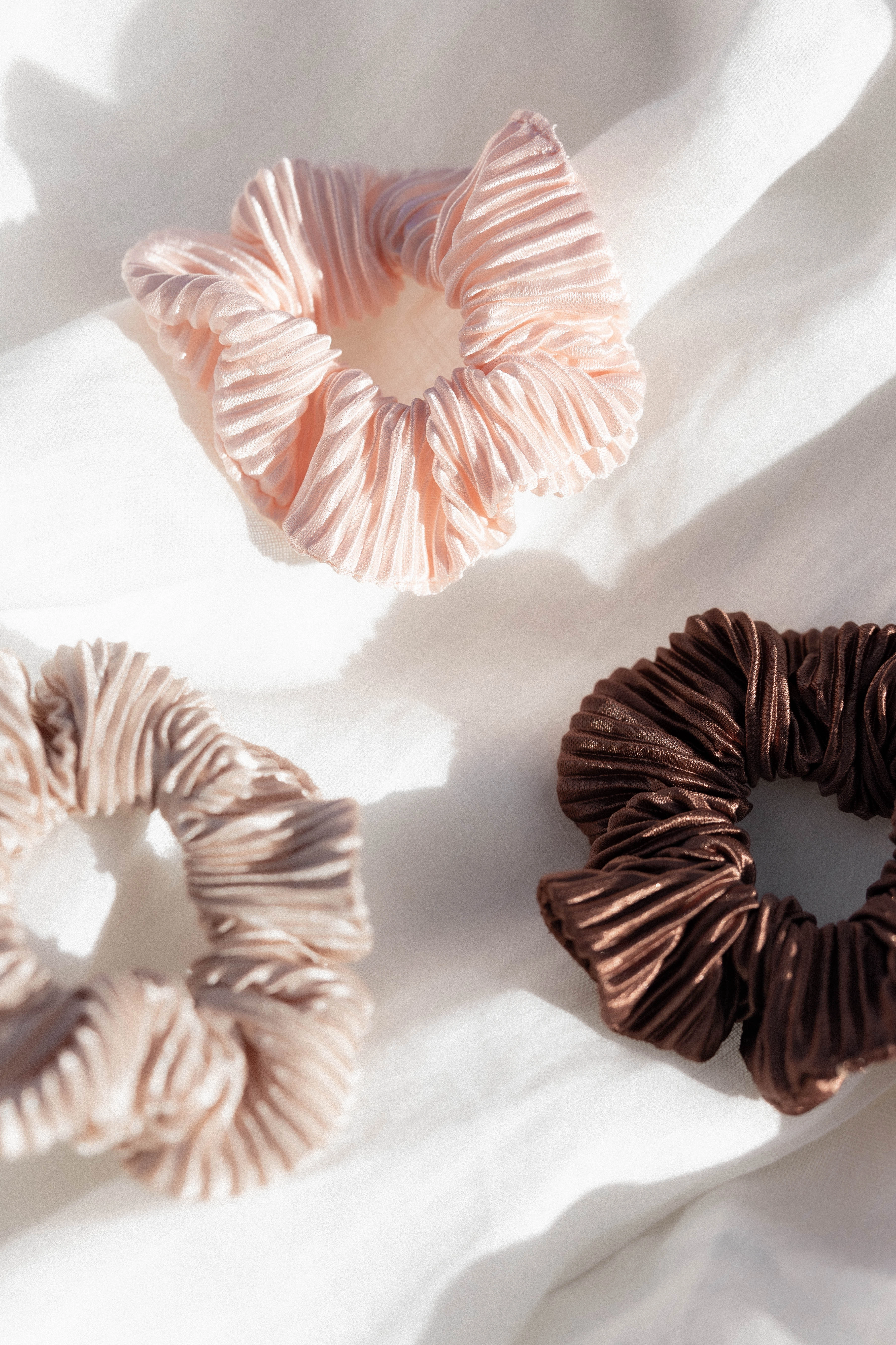 Sinee Plisse Scrunchie 3 Pack - Multi