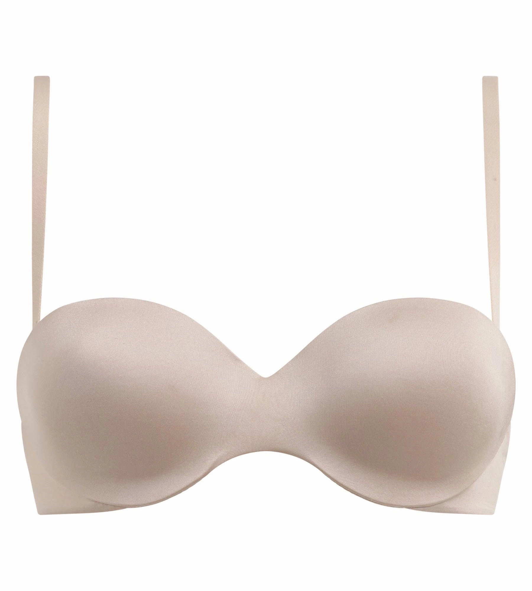 Soutien-gorge bandeau à bretelles amovibles en microfibre nude Dim