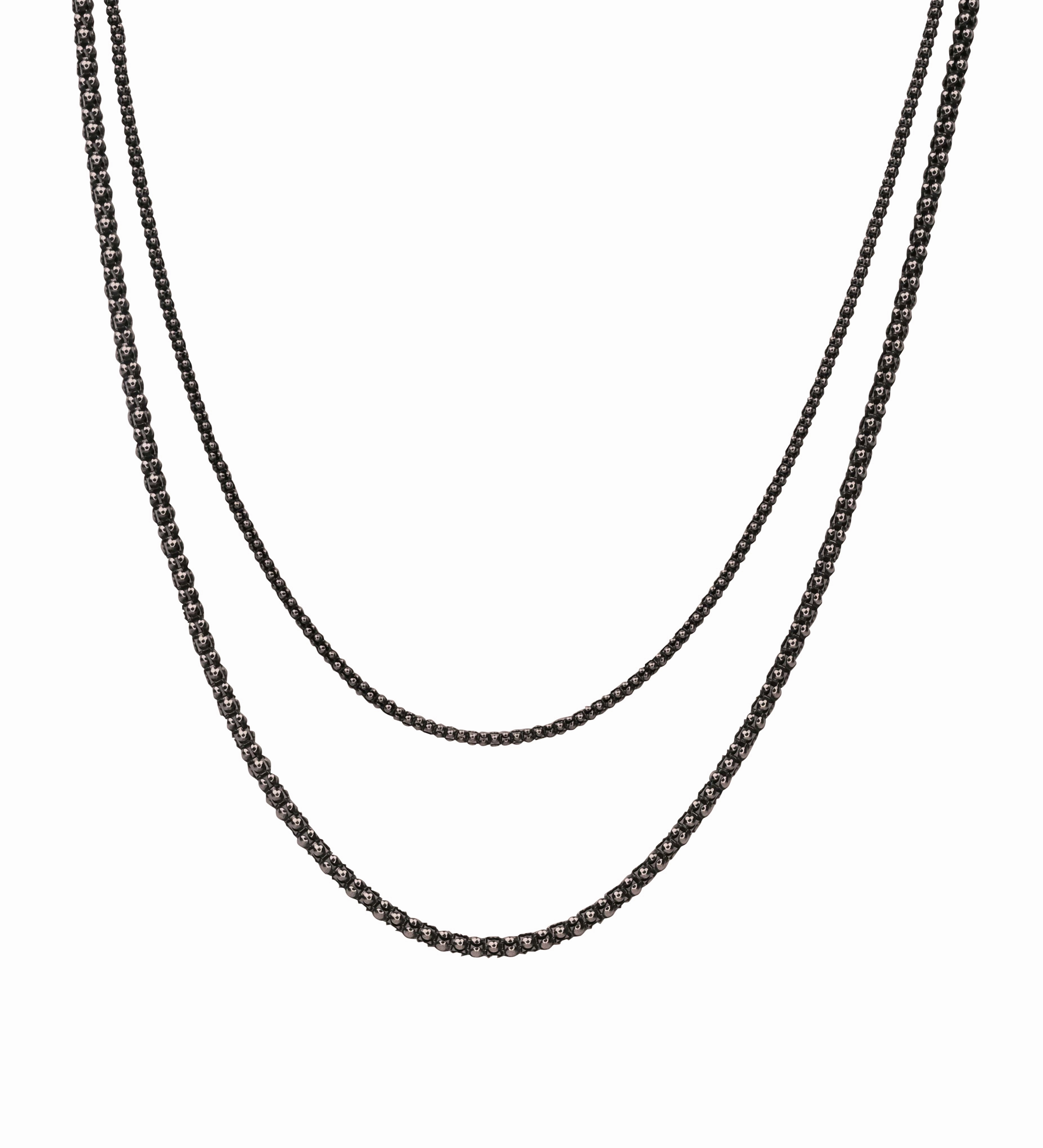 Sterling Silver Popcorn Chain -  Oxidized