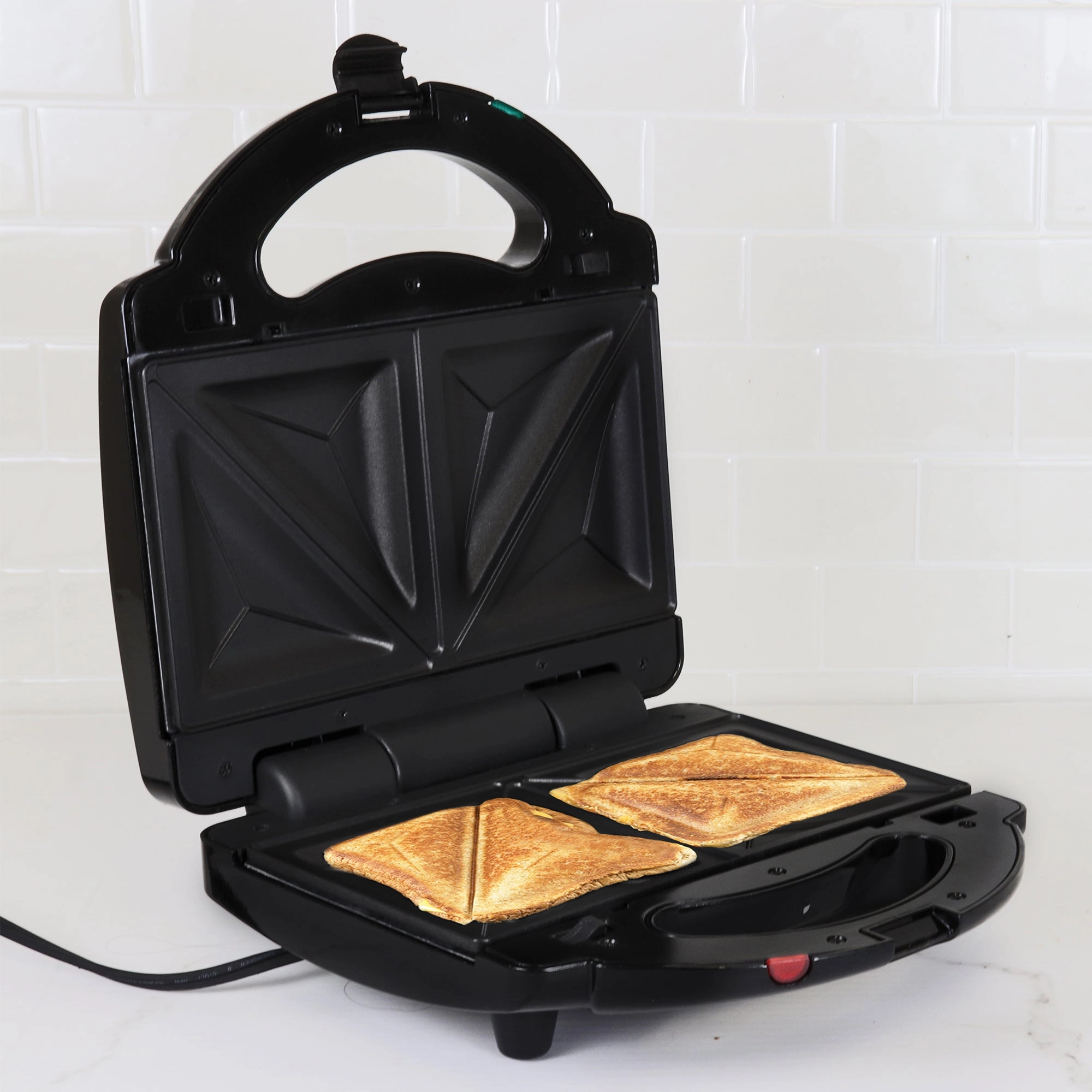 Total Chef 4-in-1 Waffle Maker, Indoor Grill, Sandwich Maker, Panini Press, Electric Griddle, Toaster, Removable Non-Stick Cast Iron Plates, Perfect for Grilled Cheese, Breakfast, Omelets