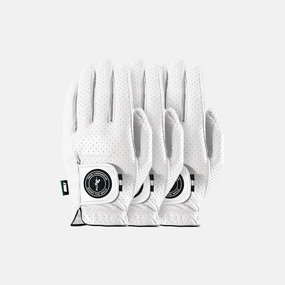 TRUE Lux Golf Glove 3-Pack | White