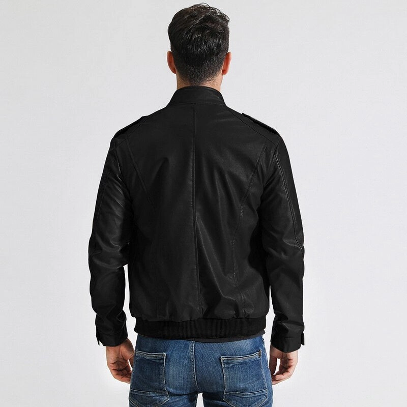 West Louis™ 2023 Motorcycle Street Style Leather Jacket