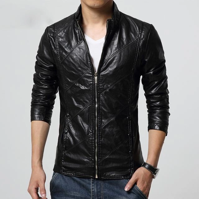 West Louis™ PU leather Biker Jacket