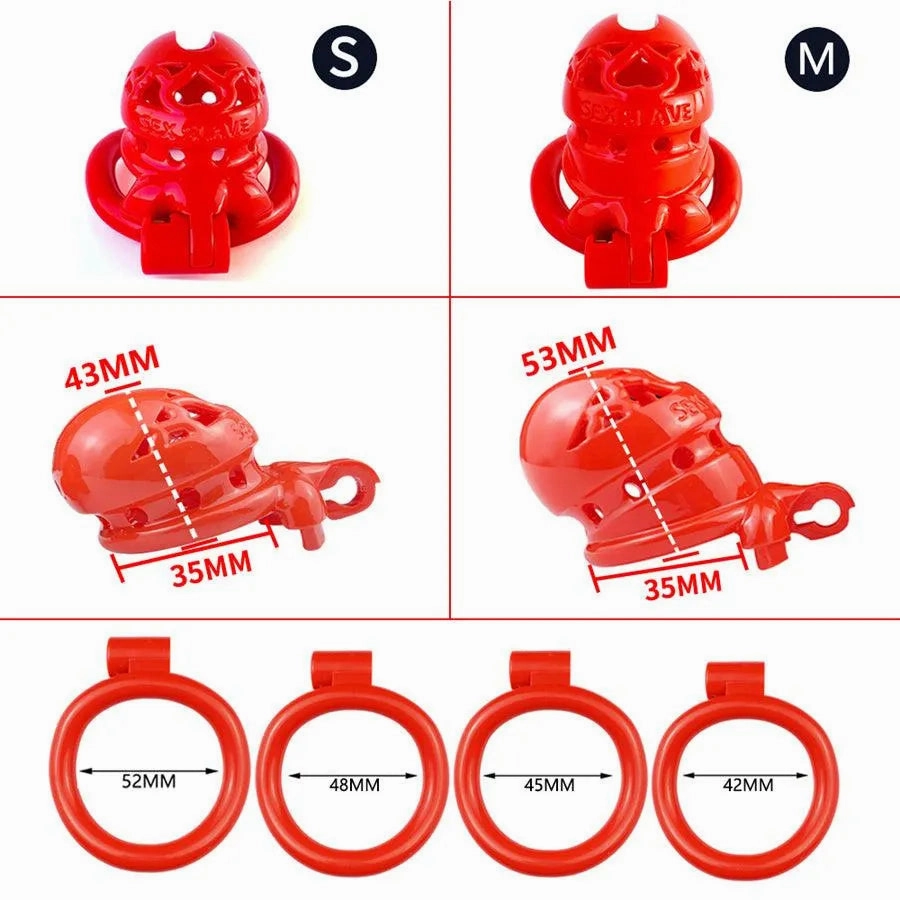 Xinghaoya-10 Resin Chastity Cage